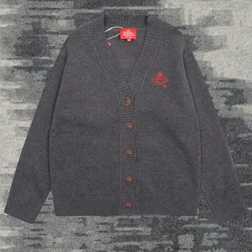 Vivienne Westwood Women's grey cardigan jumper